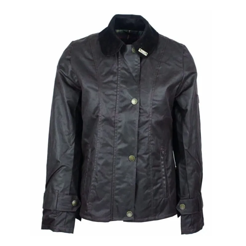 Chaqueta encerada Oxford Blue Ambre Brown