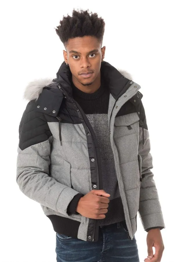 Chaqueta Hombre Redskins Flake Grey/Black