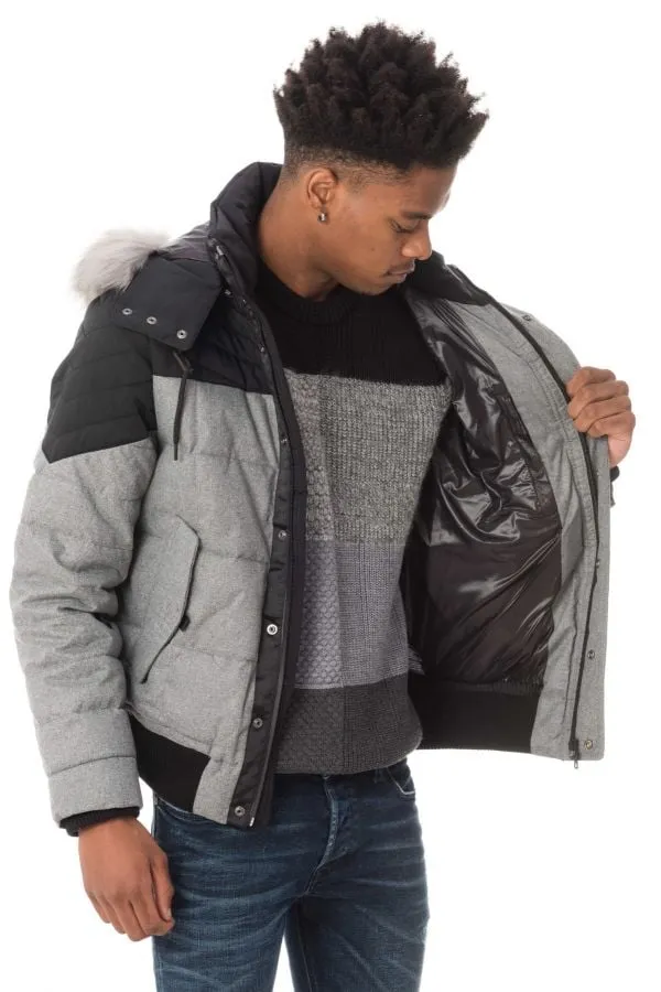 Chaqueta Hombre Redskins Flake Grey/Black