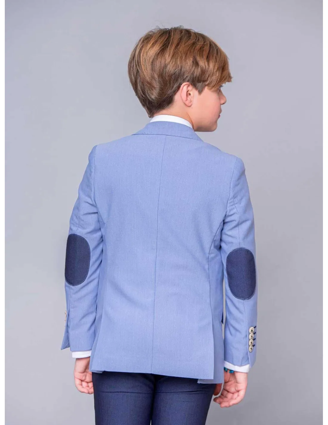 Chaqueta Niño Estructura Celeste Spagnolo Ceremonia
