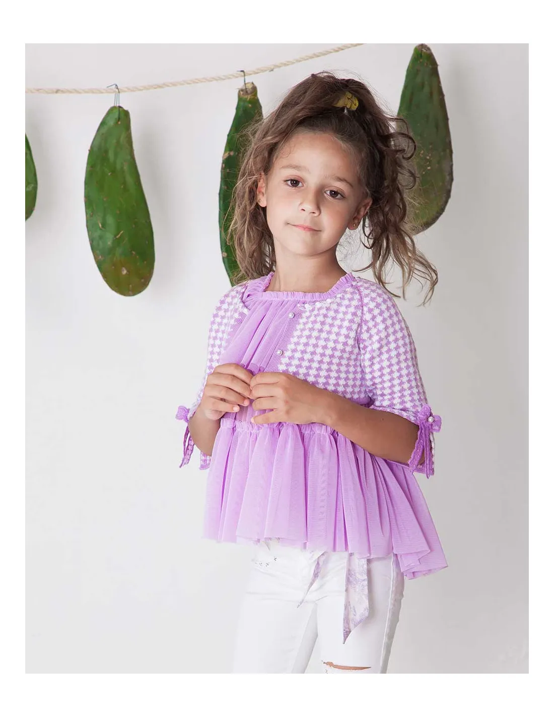 Chaqueta Punto Pata de Gallo Kauli Colección Lili