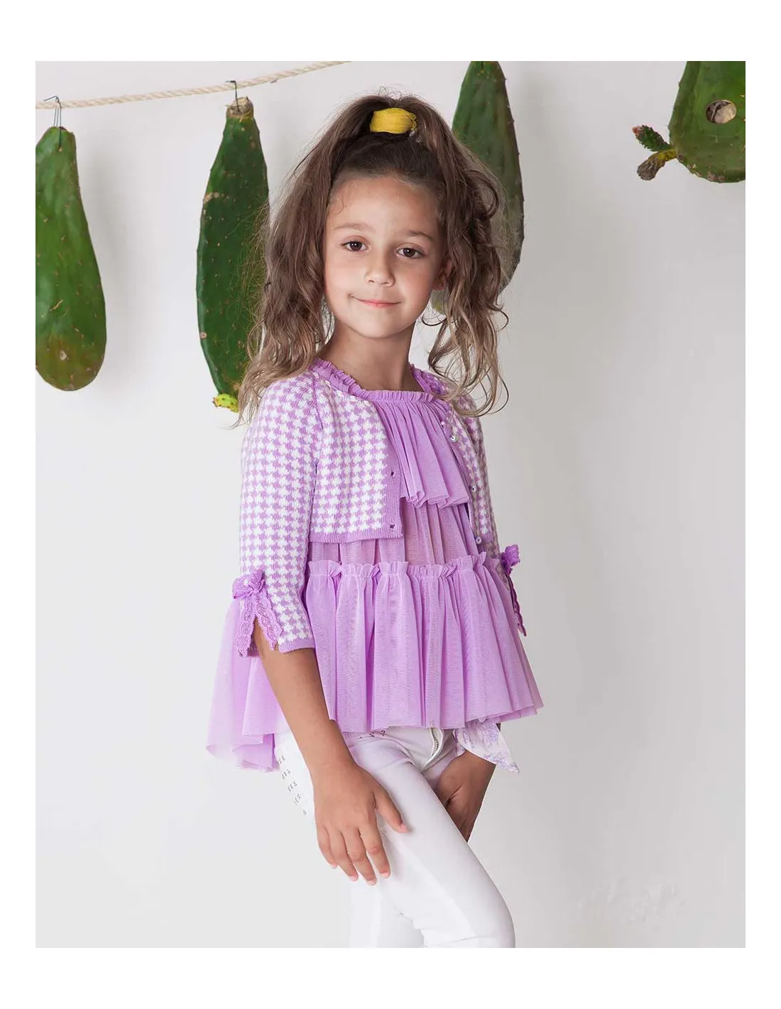 Chaqueta Punto Pata de Gallo Kauli Colección Lili