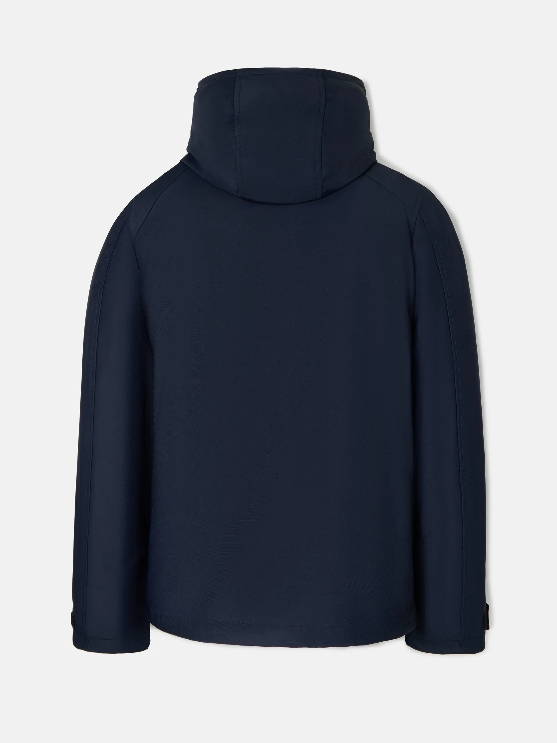 Chaqueta tecnica capucha azul marino