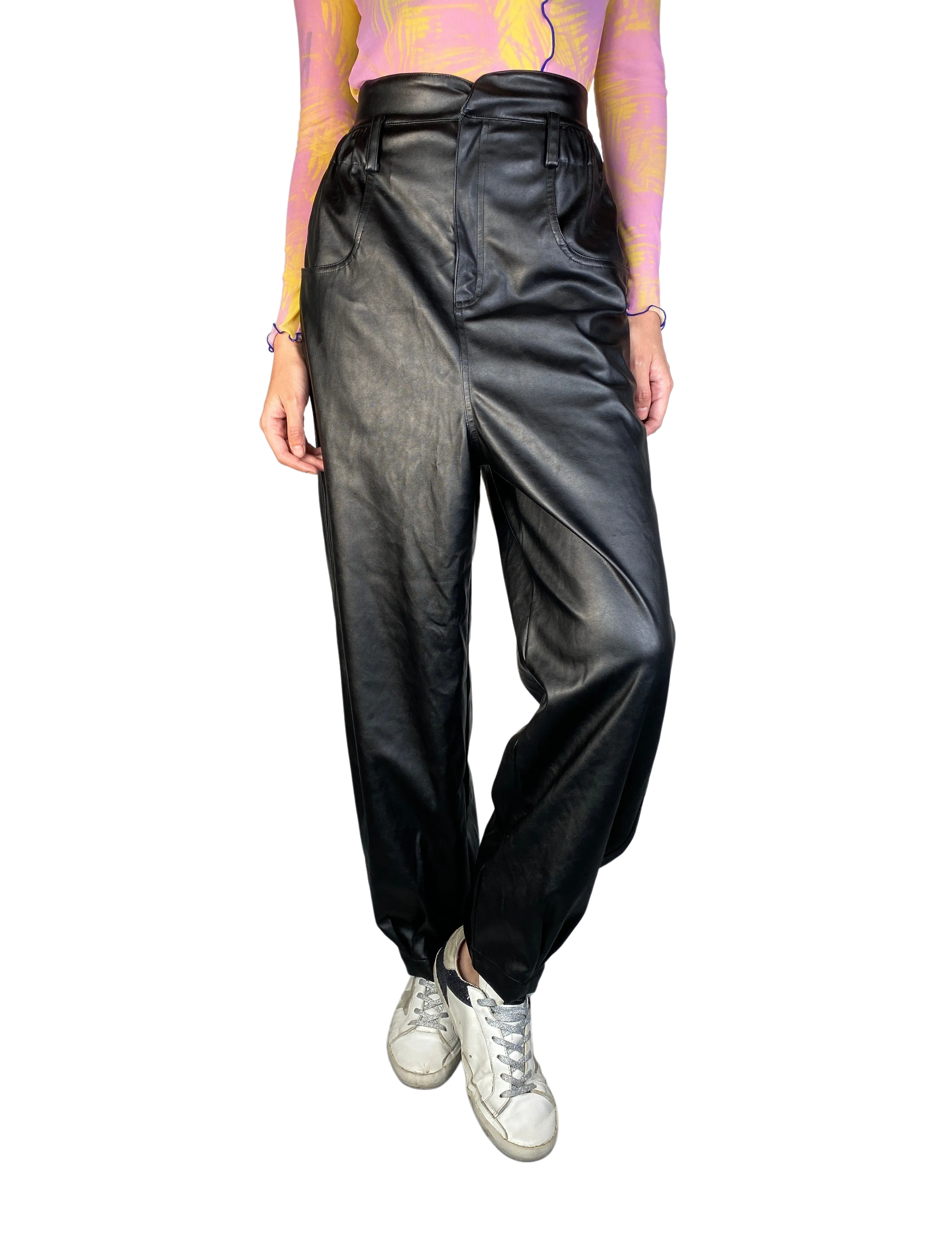 CHER Pantalón Cuero Vegano