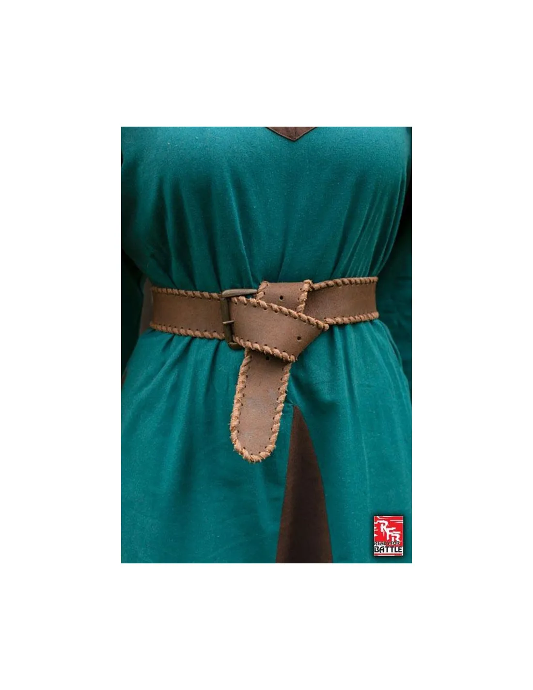 Cinturón medieval cuero, 100 cm.