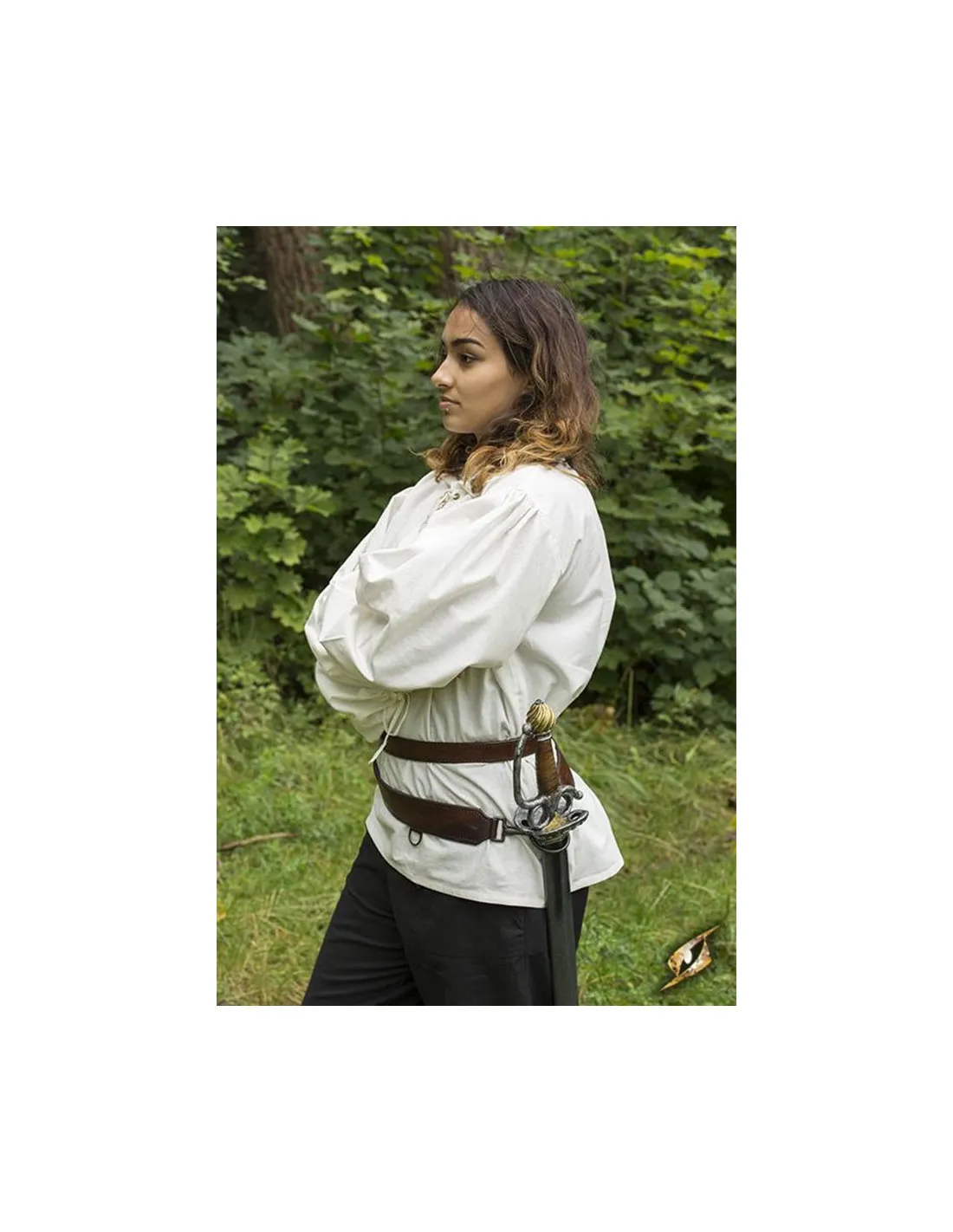 Cinturón medieval doble con tahalí