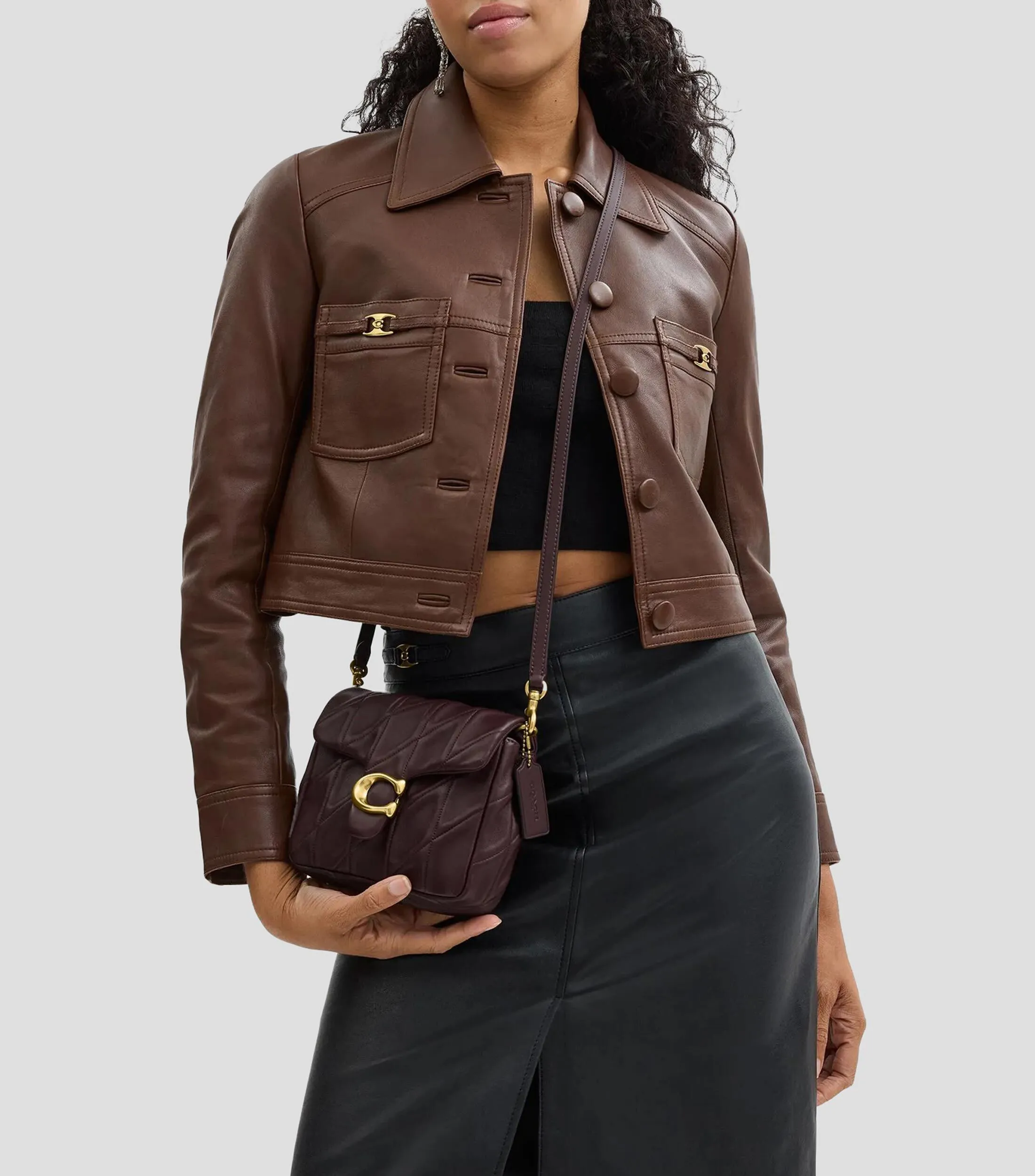 Coach Bolso Shoulder en Piel Tabby Mujer