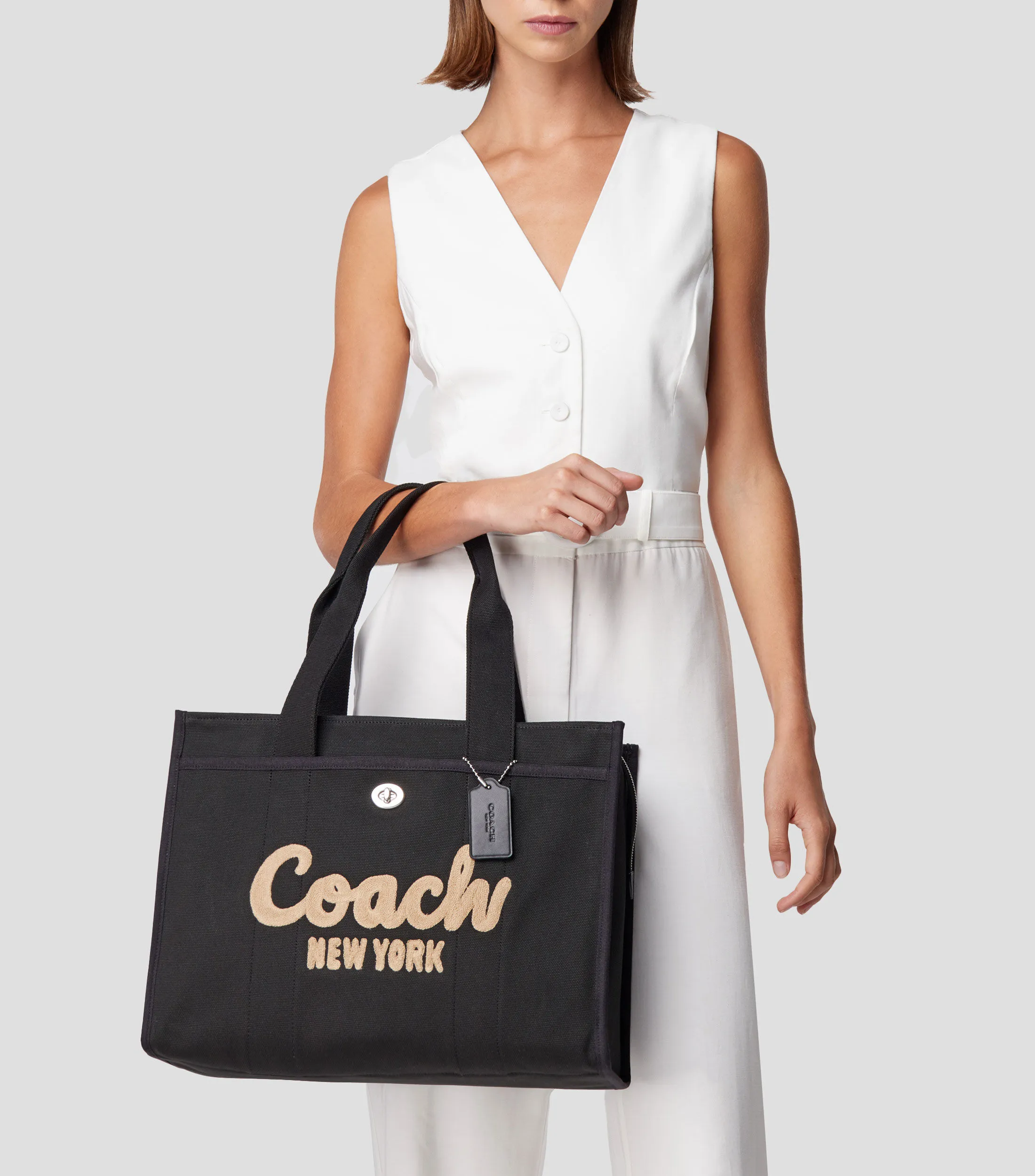 Coach Bolso tote negro Varsity Mujer