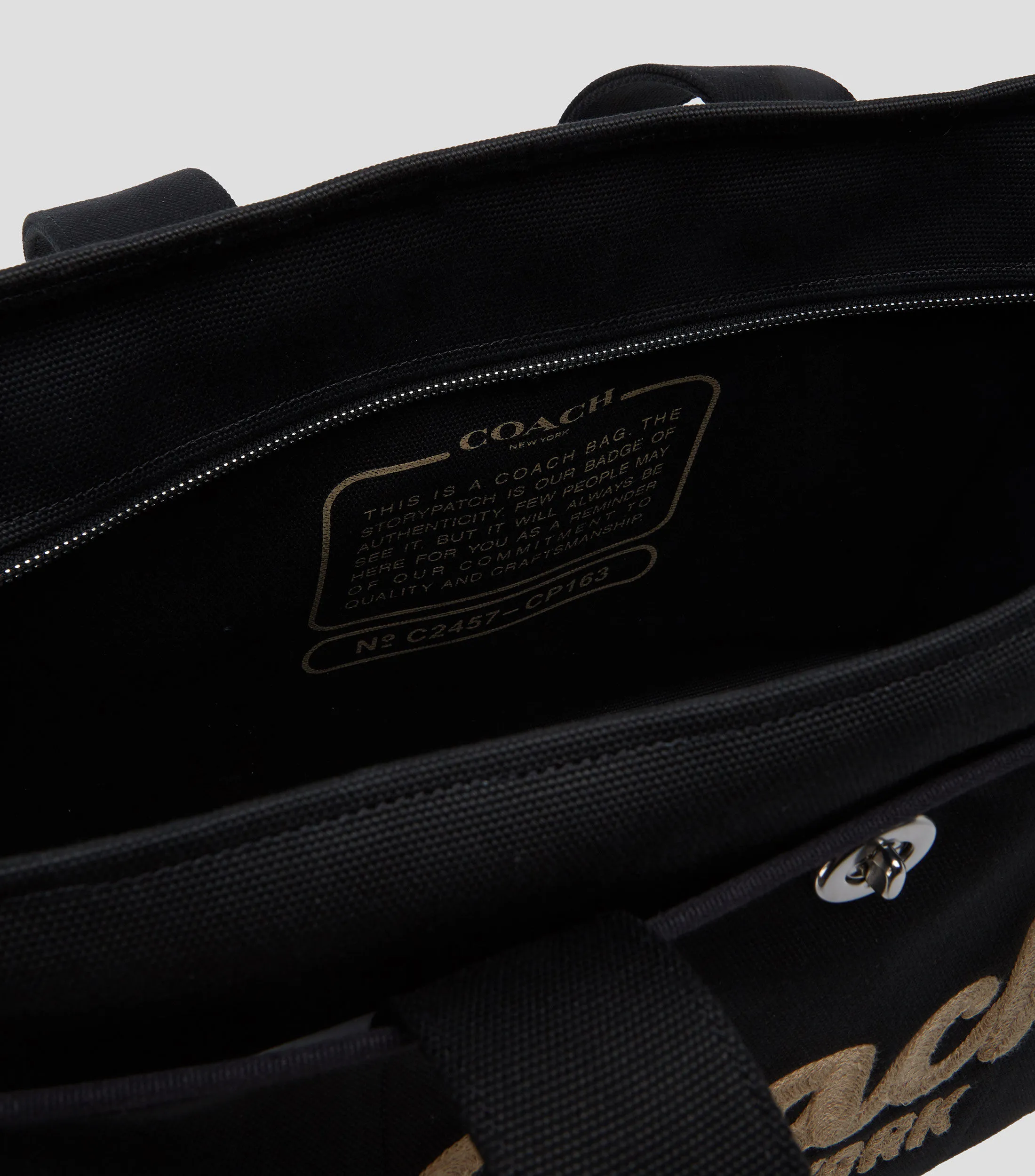 Coach Bolso tote negro Varsity Mujer