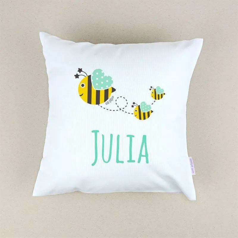 Cojín bebé personalizado Abejitas