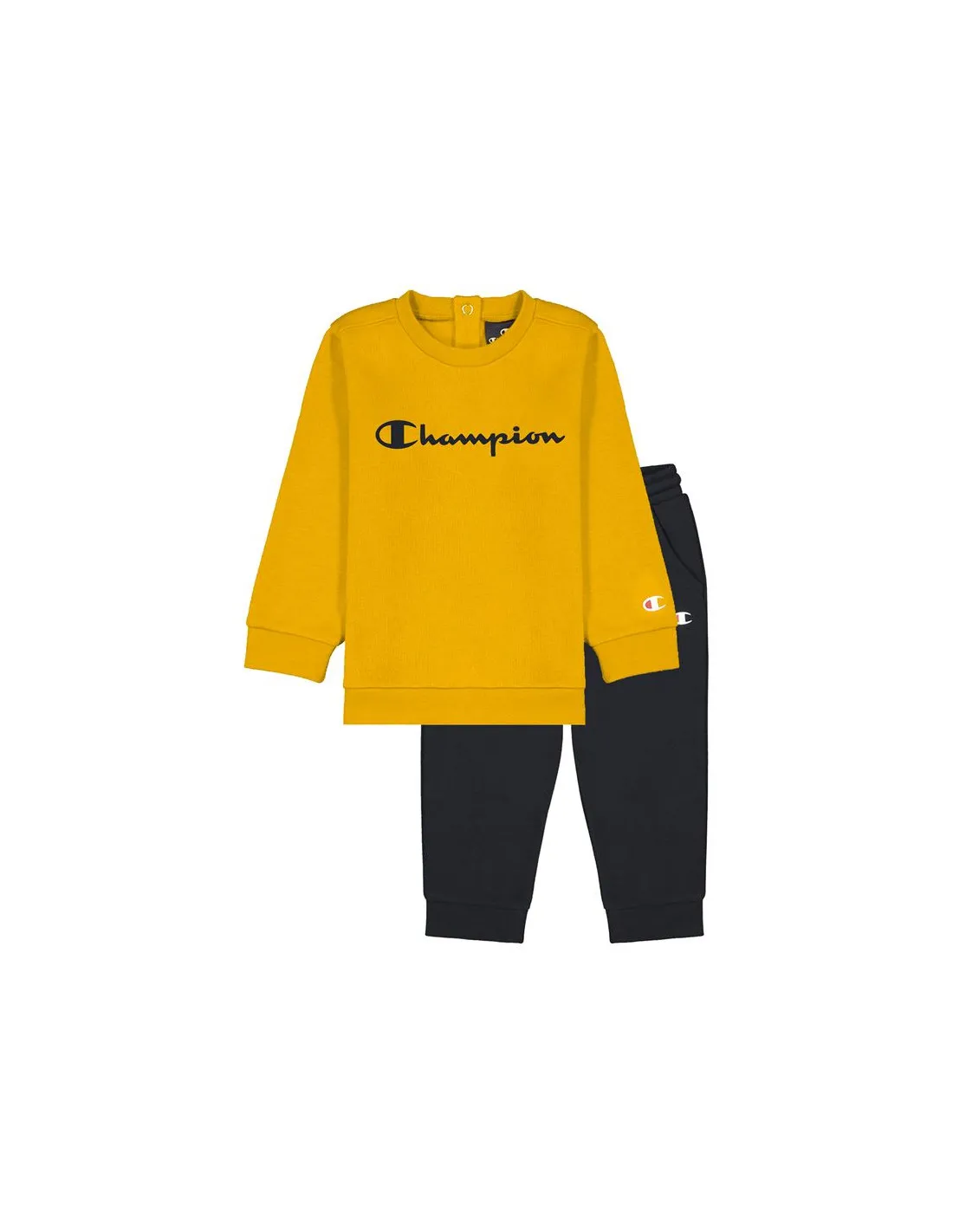 Conjunto Champion Crewneck Baby Yellow