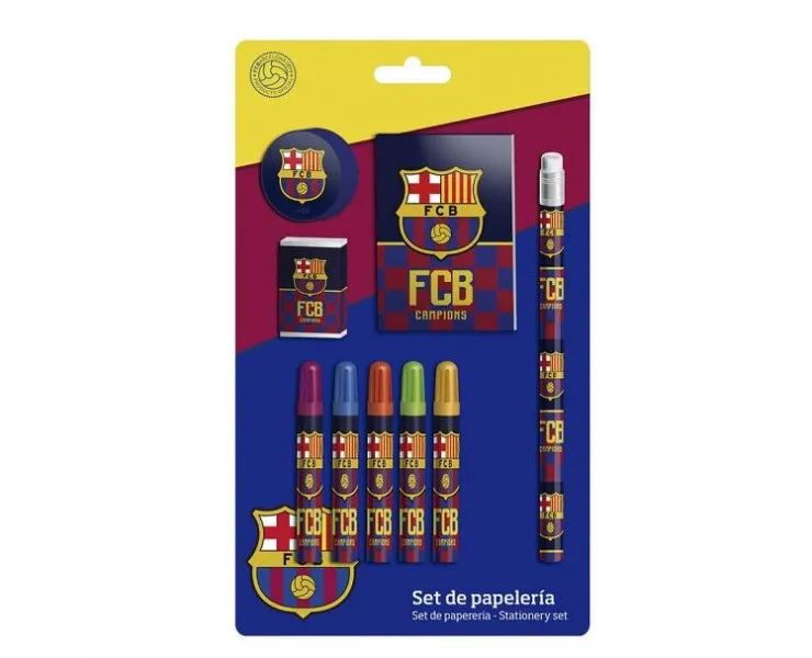 Conjunto escolar infantil de regalo FC Barcelona