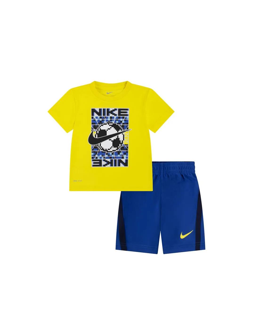 Conjunto Nike Df Icon Short Amarillo Niño