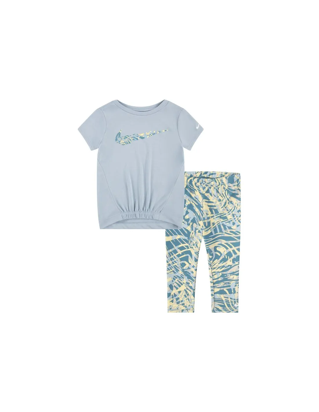 CONJUNTO NIKE DRIFIT AOP GRIS NIñA