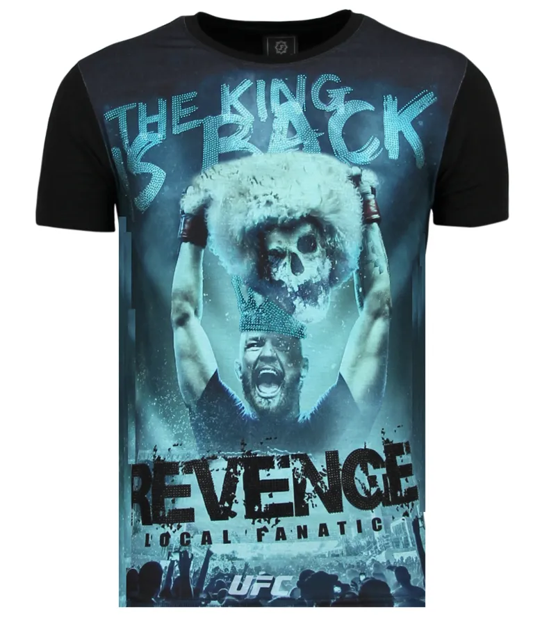 CONOR RHINESTONES  CAMISETA PARA HOMBRE  6348Z  NEGRO
