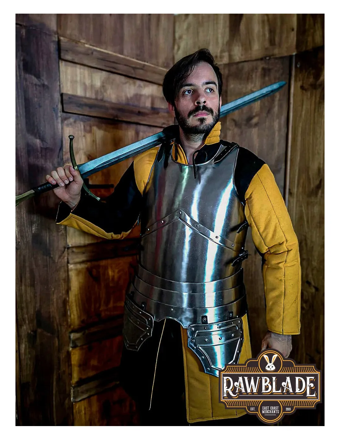 Coraza medieval metálica modelo Roldan