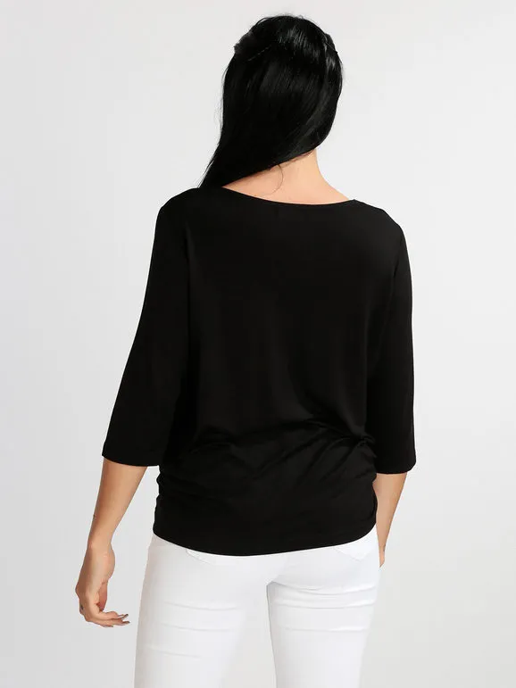 Coveri Moving Camiseta de mujer con manga tres cuartos