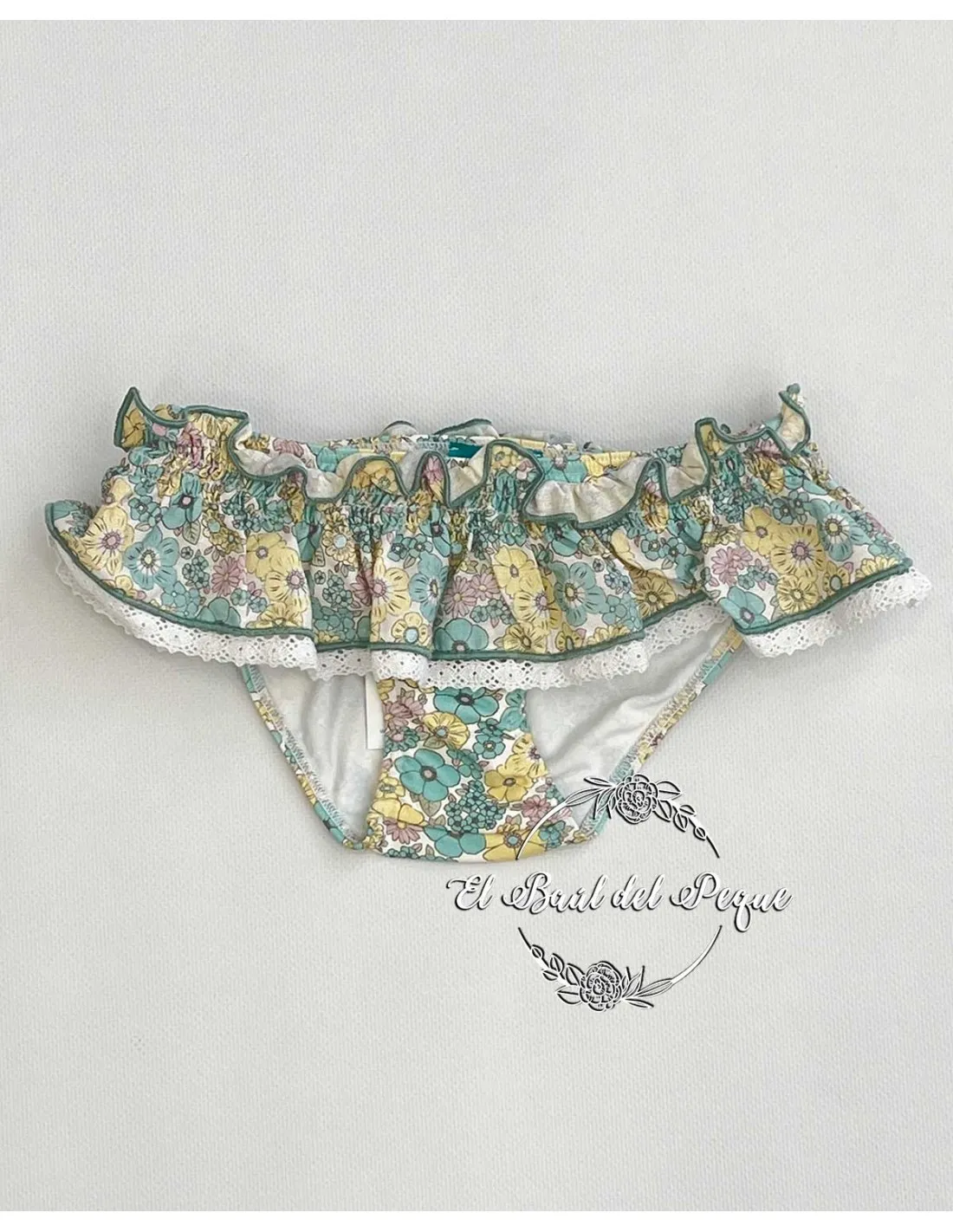 Culetín Baño Niña La Martinica Familia Colombia Estampado Flores