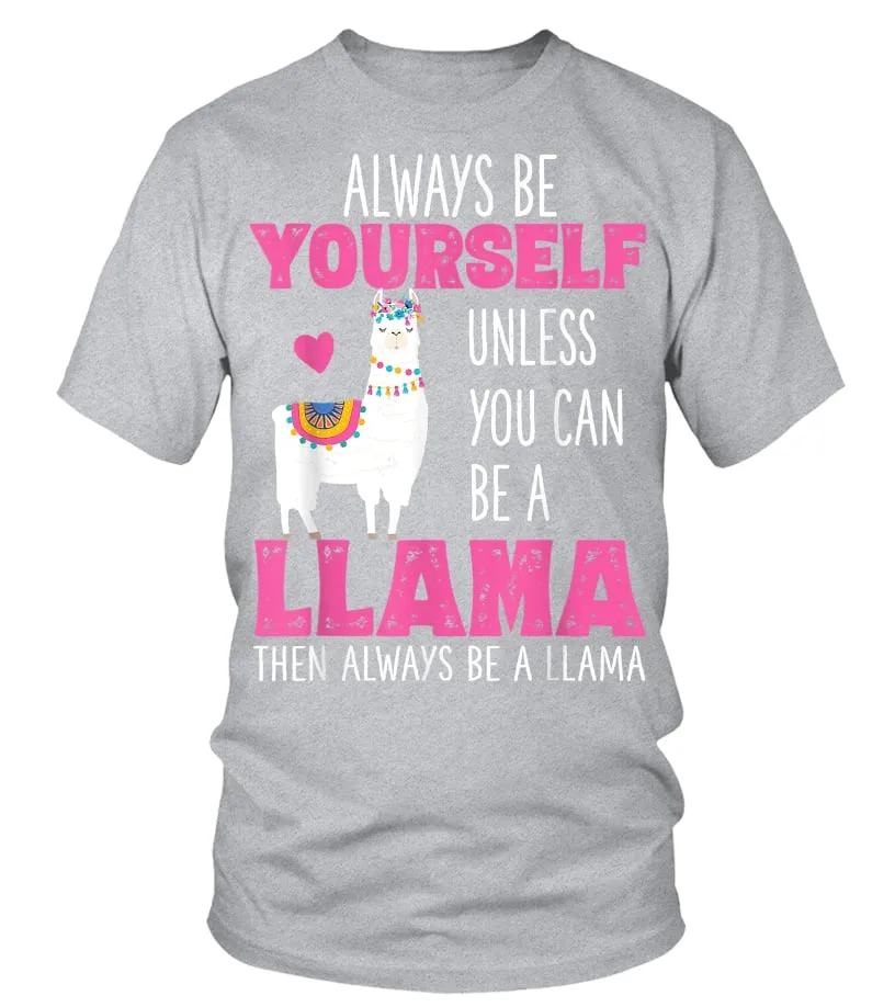 CUTE FUNNY LLAMA SHIRT LLAMAS LOVER SHIRTS GIFTS GIRLS WOMEN TSHIRT CAMISETA CUELLO REDONDO UNISEX
