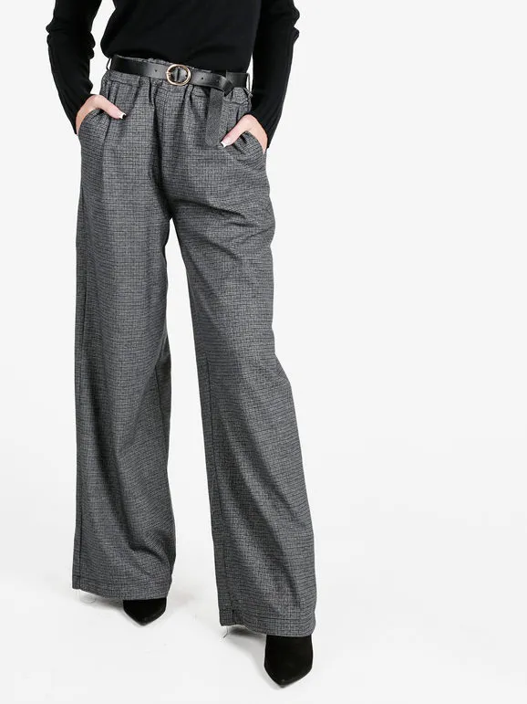 Daystar Pantalón ancho de cuadros mujer