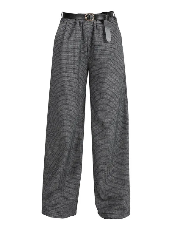 Daystar Pantalón ancho de cuadros mujer