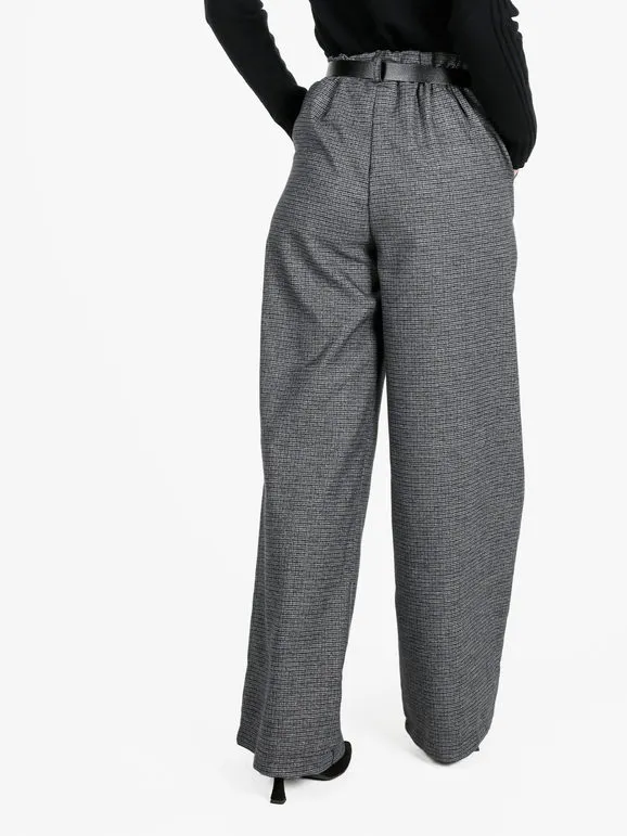 Daystar Pantalón ancho de cuadros mujer