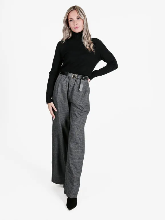 Daystar Pantalón ancho de cuadros mujer
