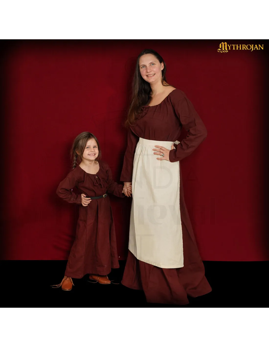 Delantal medieval Renacentista, color natural