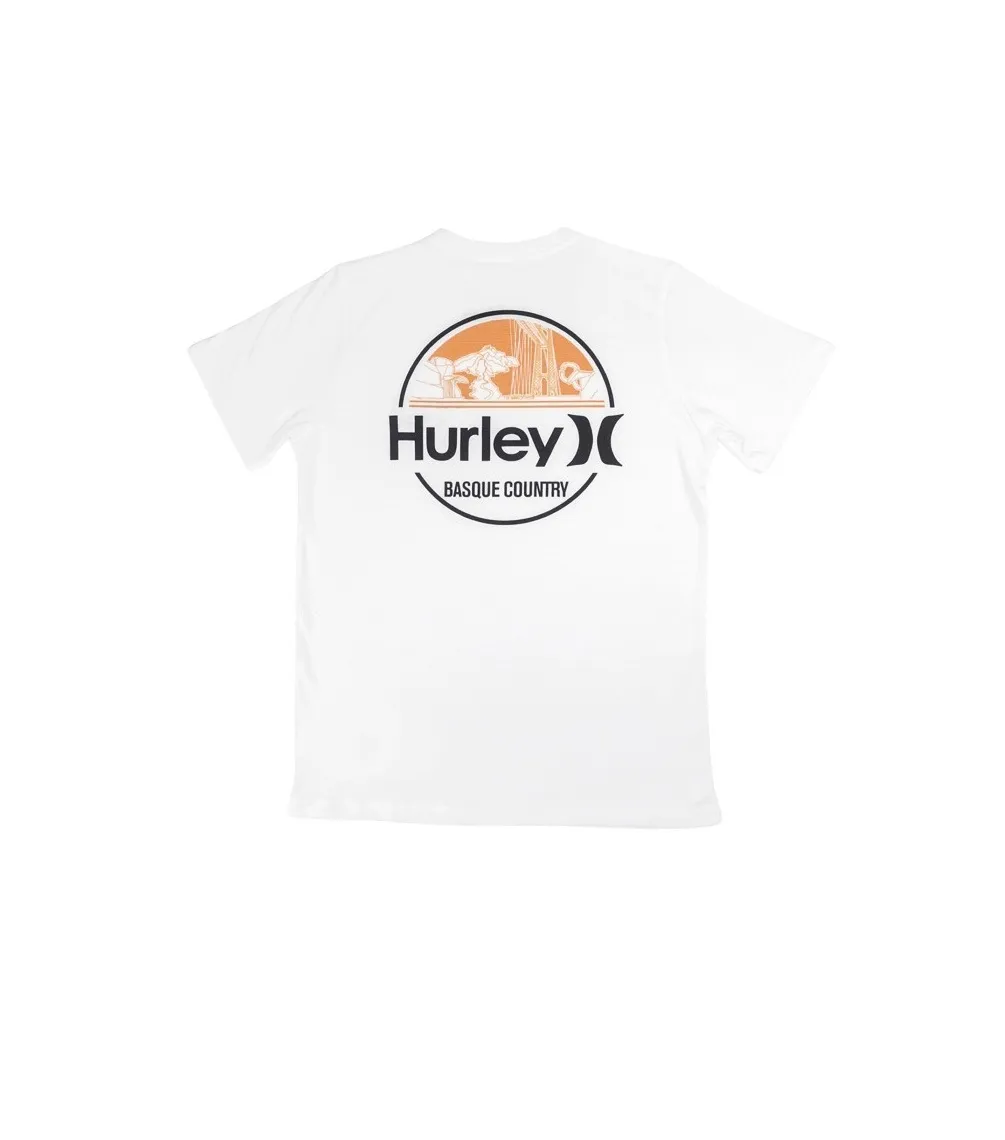 DEST BASQUE CIRCLE TEE  CAMISETA NIñO HURLEY  WHITE