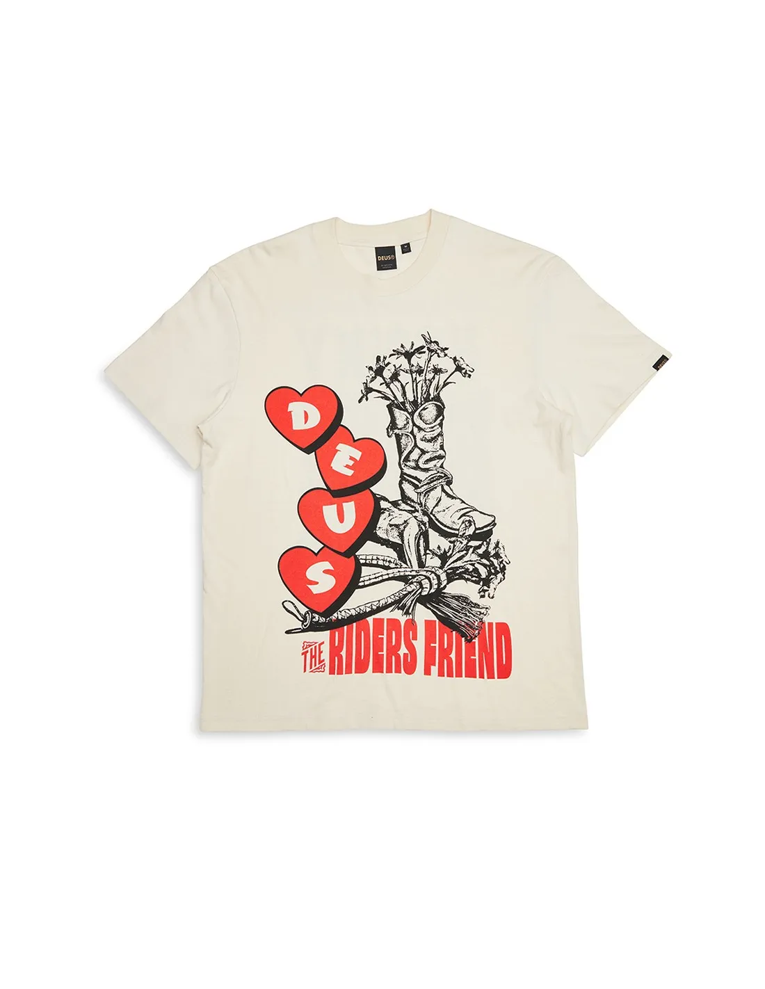 DEUS HONKY TONKIN TEE DIRTY WHITE