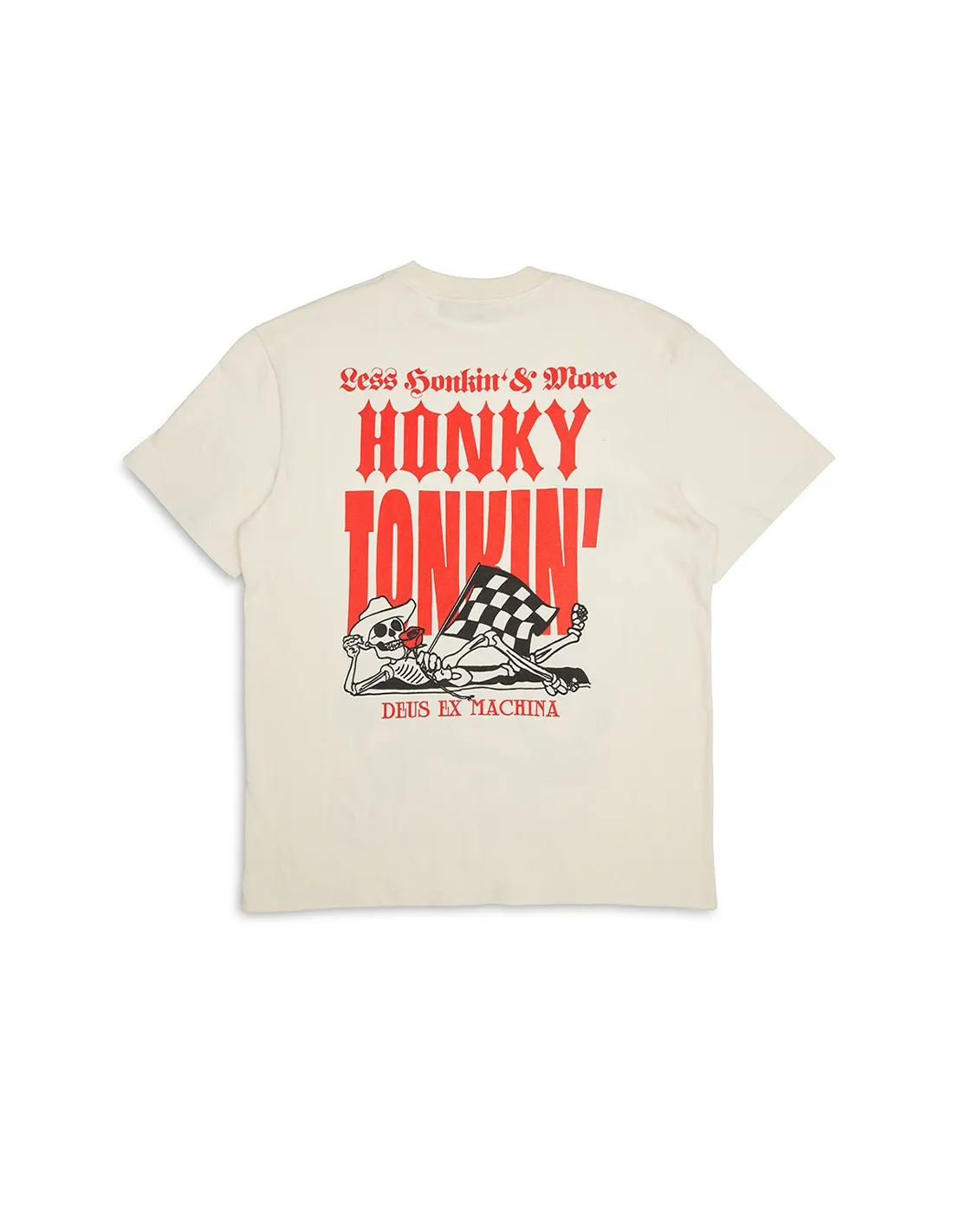 DEUS HONKY TONKIN TEE DIRTY WHITE
