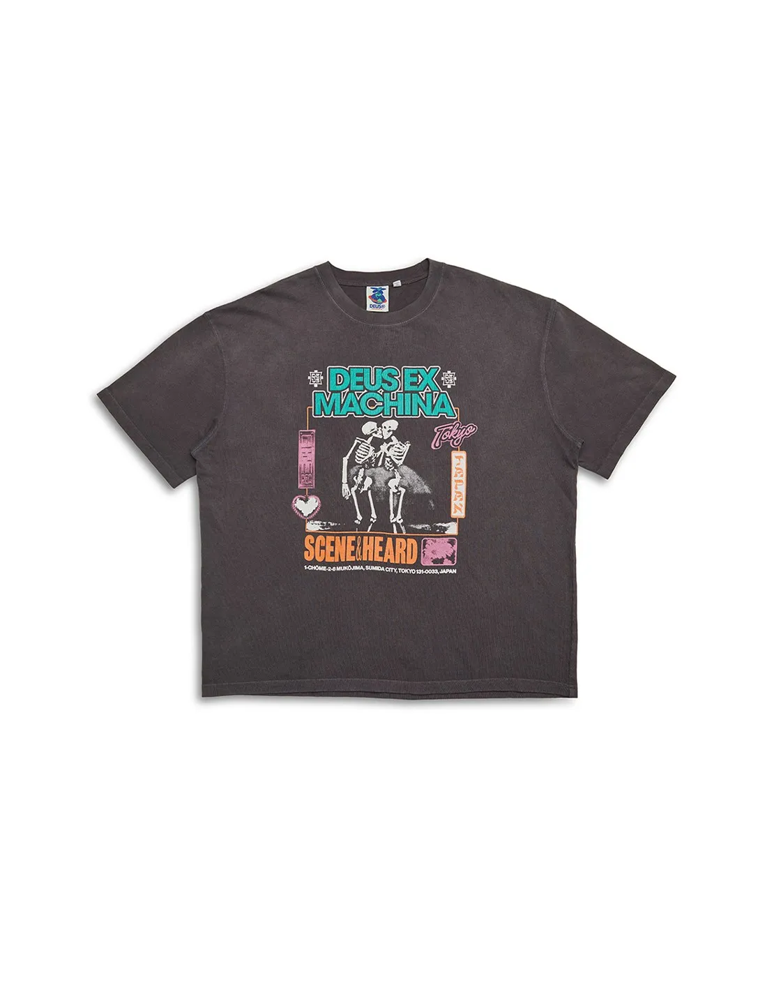 DEUS TAKOYAKI TEE ANTHRACITE