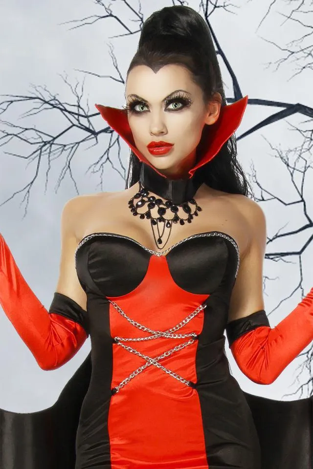Disfraz de vampira diabólica mujer 
