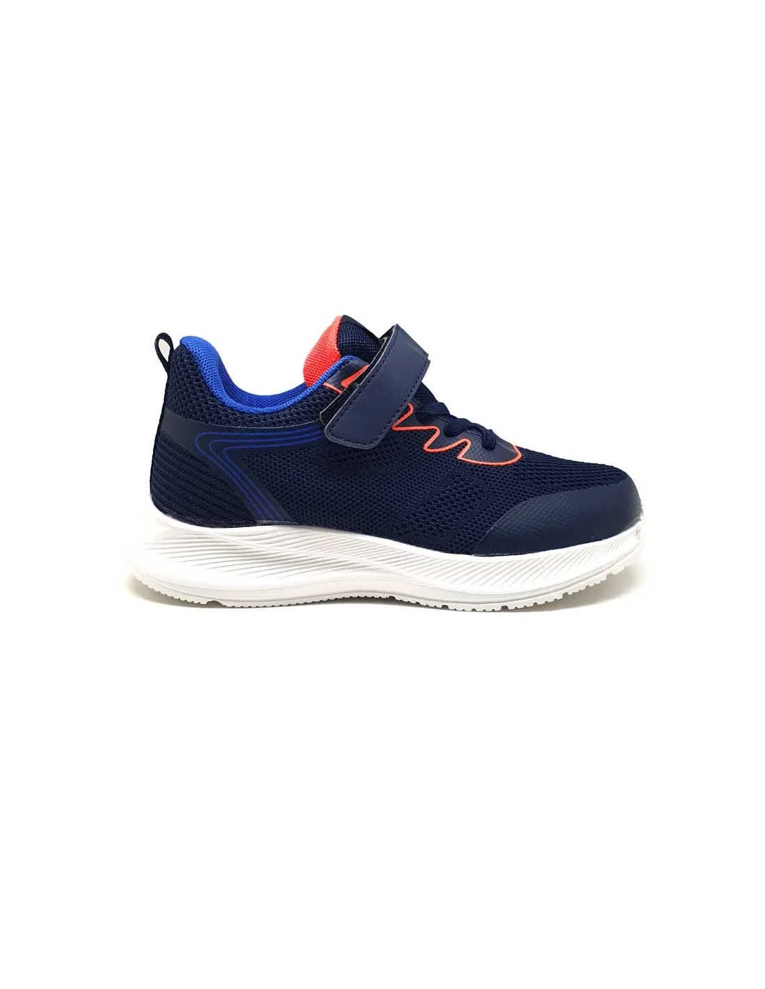 DOUBLE MEMORY DEPORTIVA NIÑO MARINO COMBINADO CON NARANJA CÓMODA Y VERSATIL H318