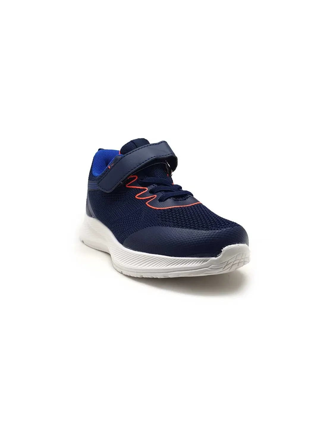 DOUBLE MEMORY DEPORTIVA NIÑO MARINO COMBINADO CON NARANJA CÓMODA Y VERSATIL H318