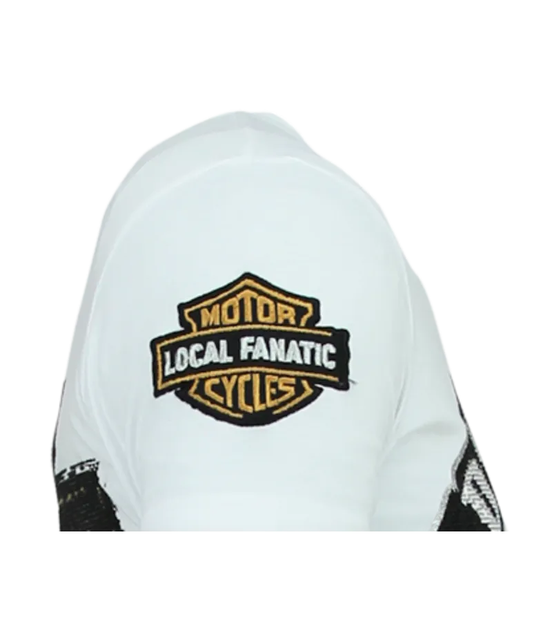 DYNAMITE COYOTE RHINESTONE  CAMISETA HOMBRE  6320W  BLANCO