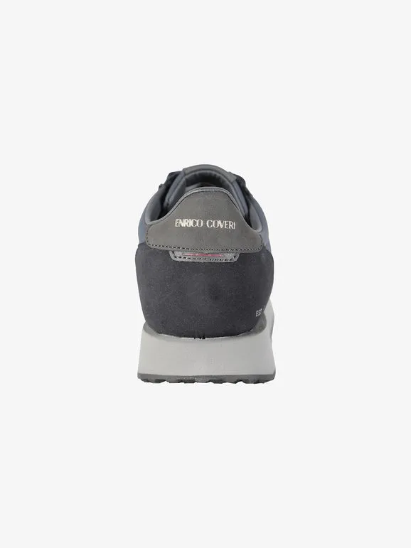 Enrico Coveri Zapatillas de hombre con cordones y suela alta.