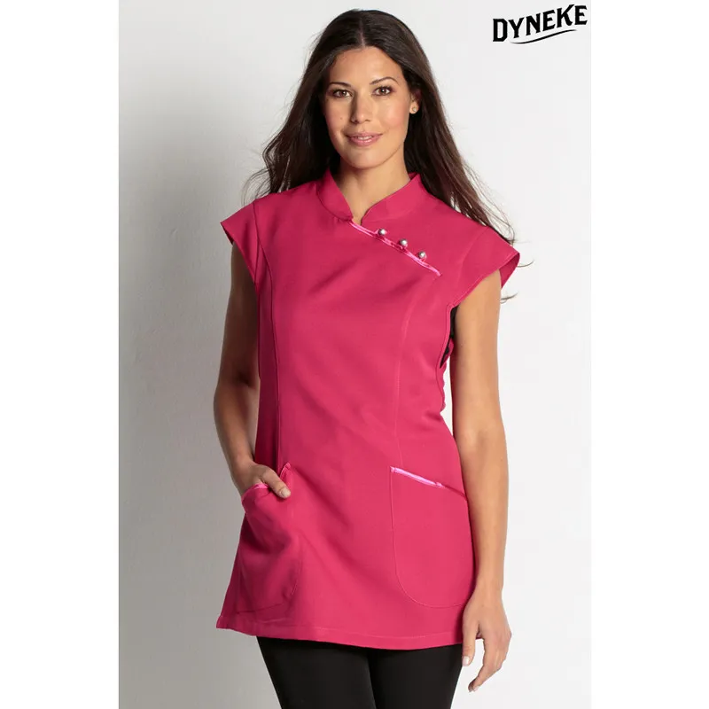 ESTOLA CON VIVOS DE RASO FUCSIA  DYNEKE