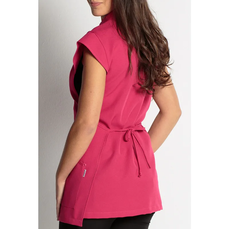 ESTOLA CON VIVOS DE RASO FUCSIA  DYNEKE
