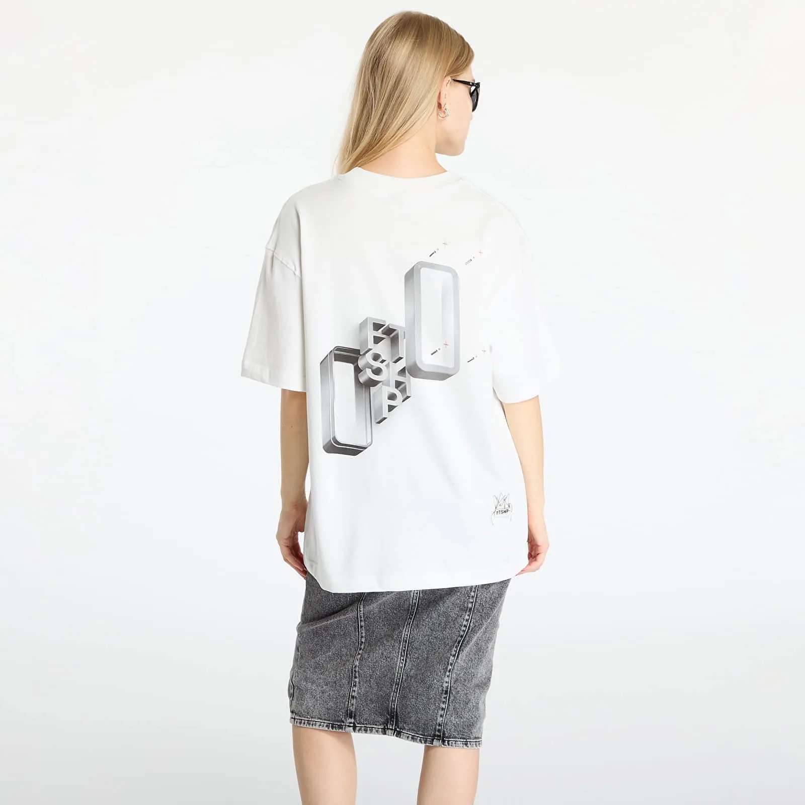 FOOTSHOP FTSHP METAL GLASS BOX TSHIRT UNISEX WHITE XS