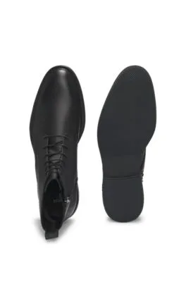 GORETEX BOTINES DE PIEL ESTAMPADA CON SUELA DE GOMA