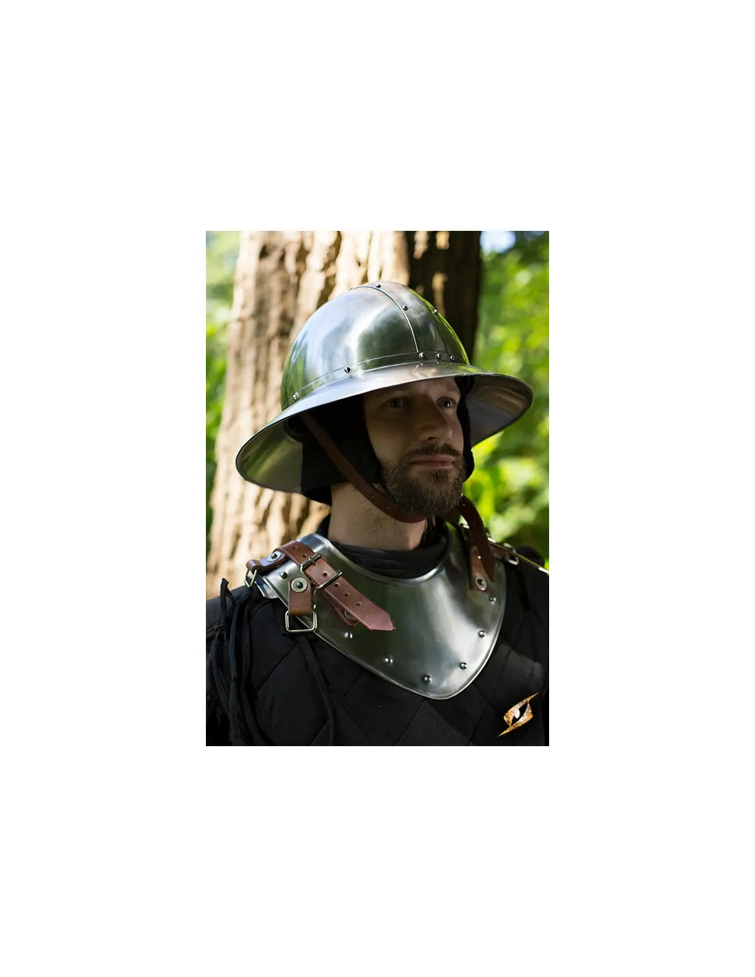 Gorjal de guerrero medieval ajustable