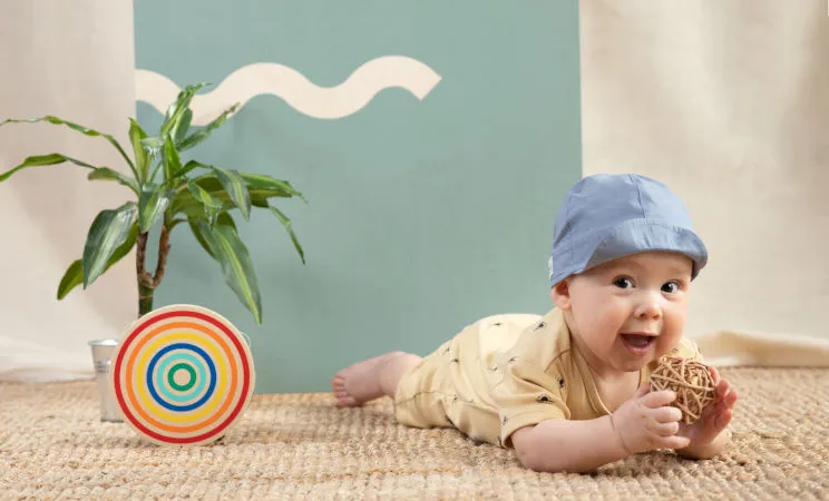 Gorra azul para verano de niño colección Summertime