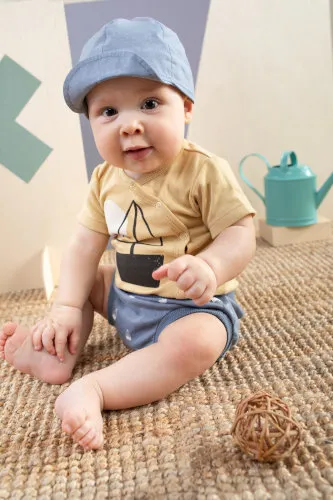 Gorra azul para verano de niño colección Summertime