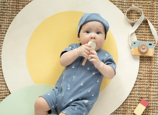 Gorra azul para verano de niño colección Summertime