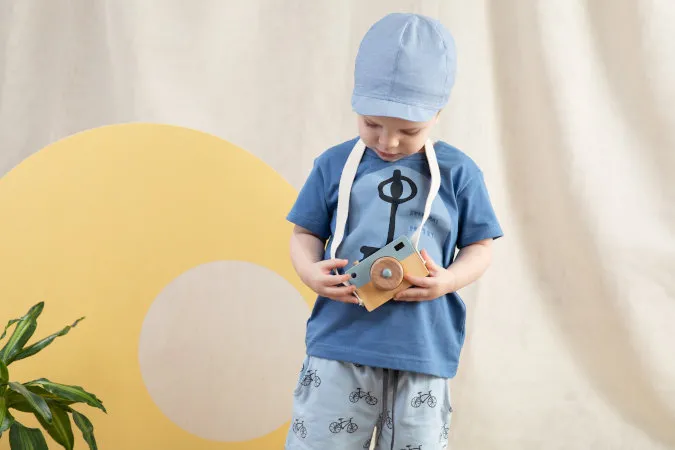 Gorra azul para verano de niño colección Summertime
