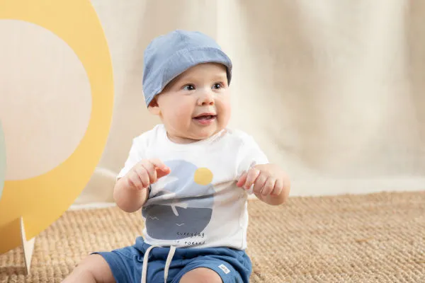 Gorra azul para verano de niño colección Summertime