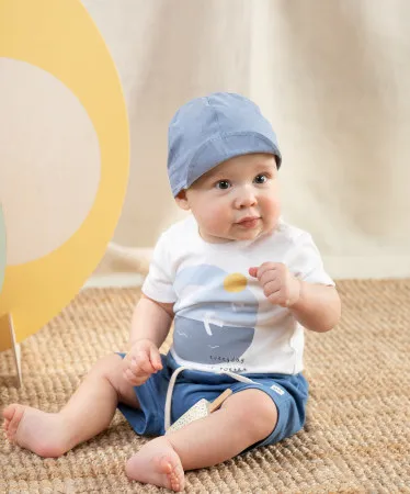 Gorra azul para verano de niño colección Summertime