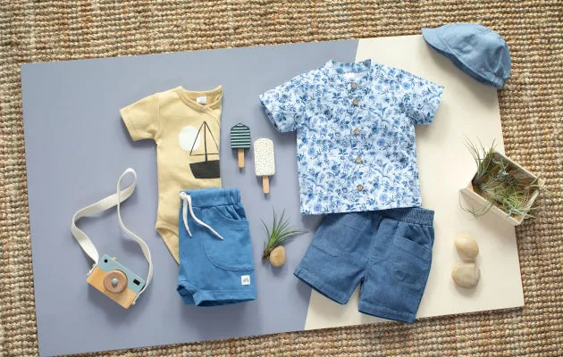 Gorra azul para verano de niño colección Summertime