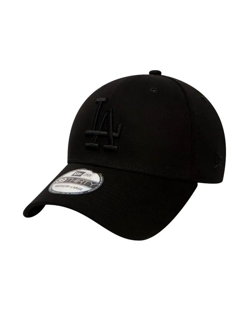 GORRA NEW ERA NEGRA LA DODGERS LEAGUE ESSENTIAL 39 THIRTY LOSDOD